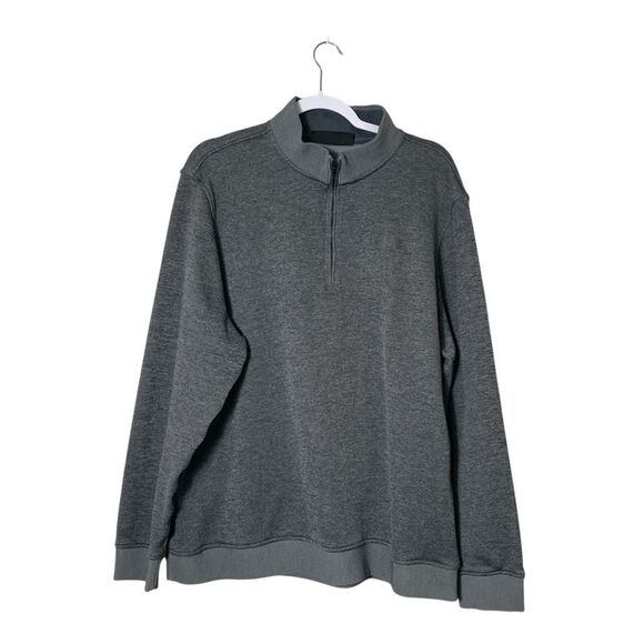 Under Armor Loose Fit Cold Gear Fleece 1/4 Zip Gray Sweatshirt Men's Size XXL - Picture 1 of 8